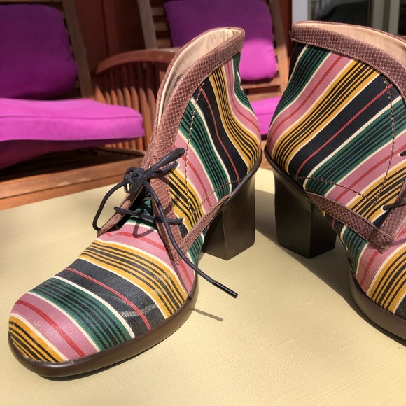 John Fluevog Stripe Splendid Booties - Picture 10 of 17